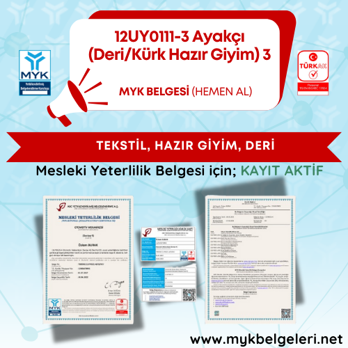 Ayakçı (Deri/Kürk Hazır Giyim) Seviye 3