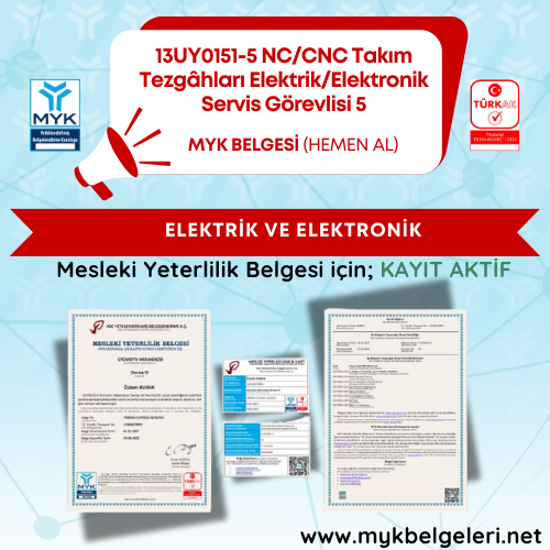 NC/CNC Takım Tezgâhları Elektrik/Elektronik Servis Görevlisi