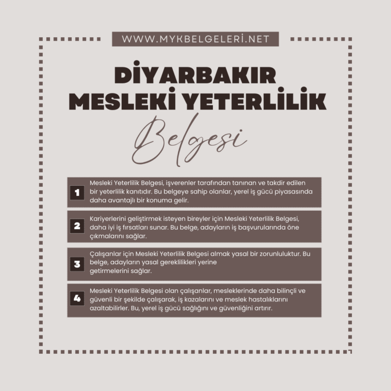 Diyarbakır Mesleki Yeterlilik Belgesi