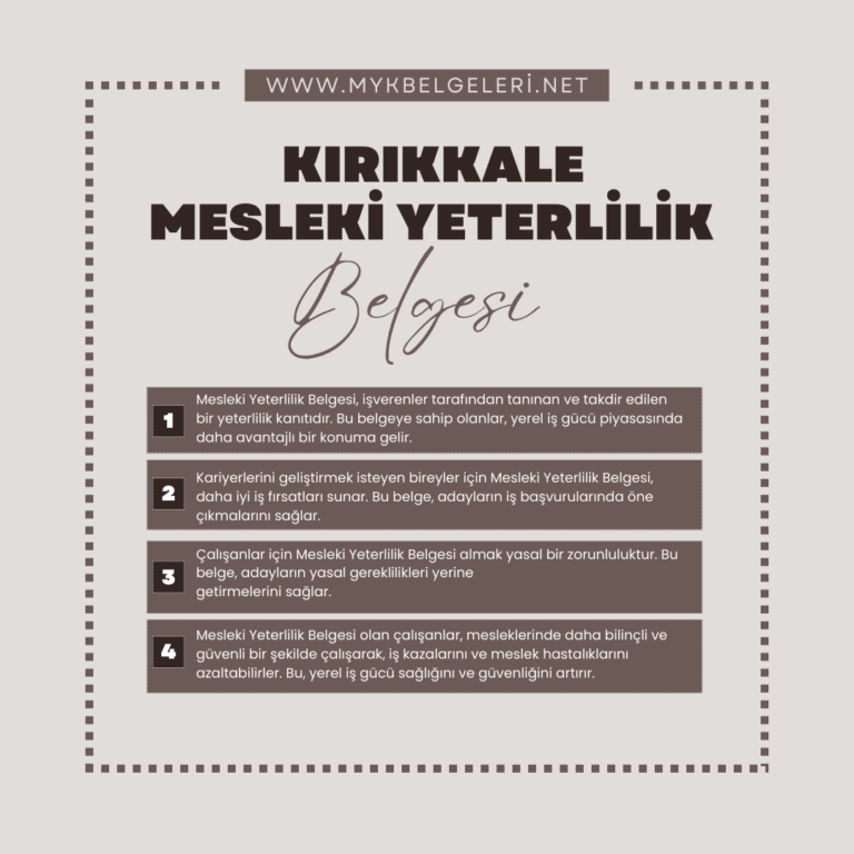 Kırıkkale Mesleki Yeterlilik Belgesi