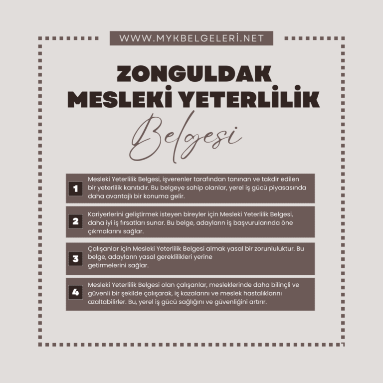 Zonguldak Mesleki Yeterlilik Belgesi