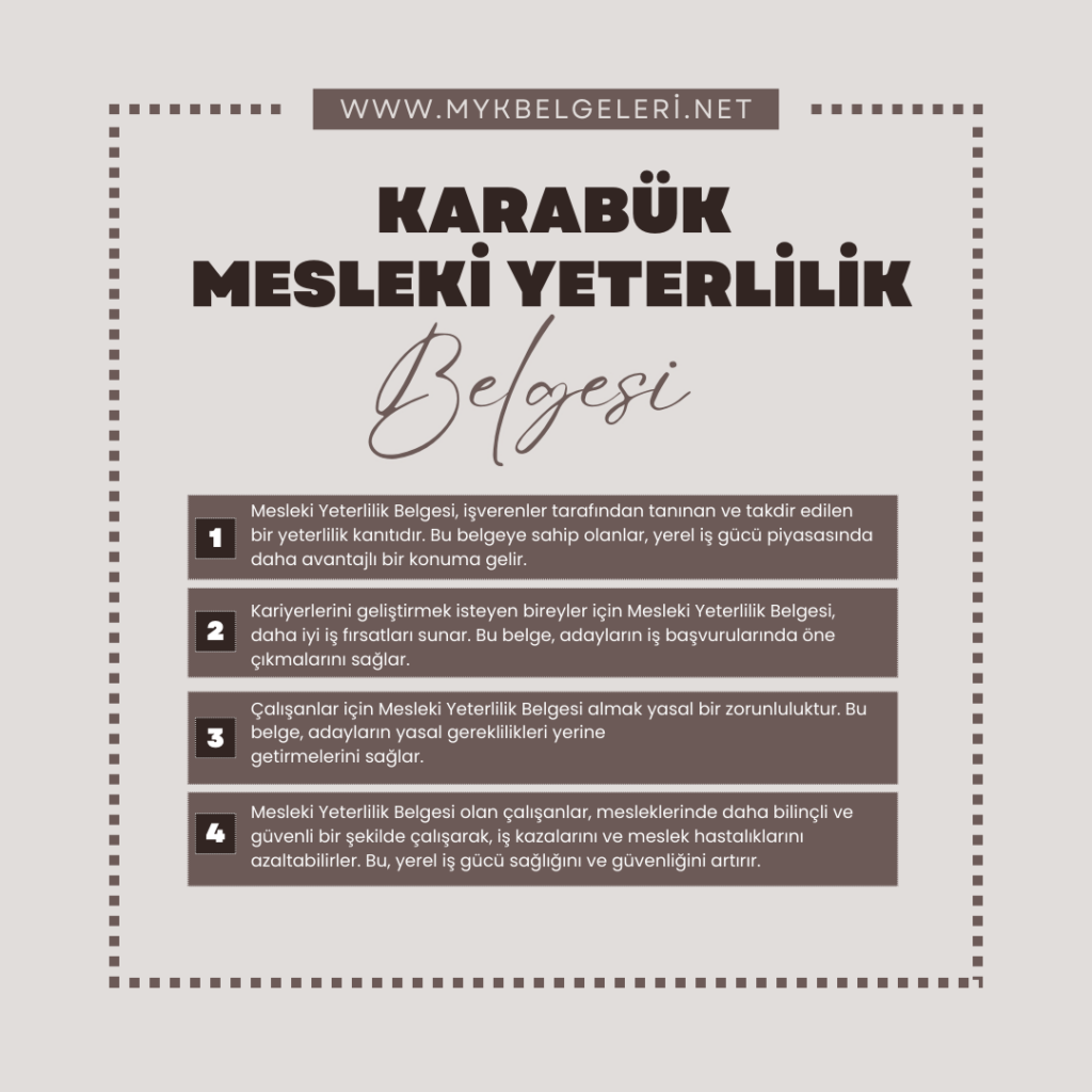 Karabük MYK Belgesi