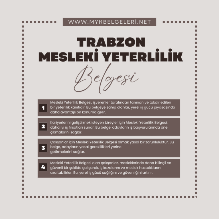 Trabzon MYK Belgesi