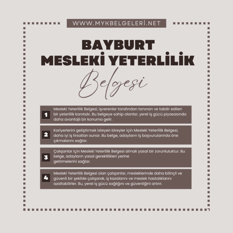 Bayburt Mesleki Yeterlilik Belgesi