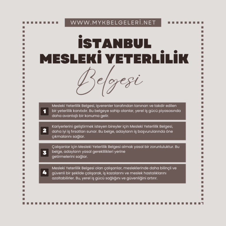 İstanbul Mesleki Yeterlilik Belgesi