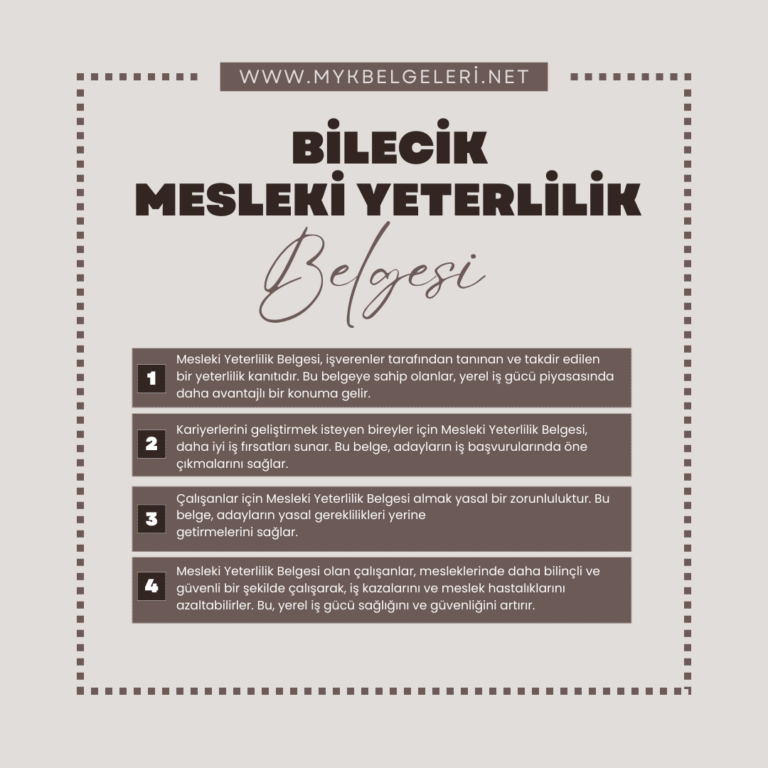 Bilecik Mesleki Yeterlilik Belgesi