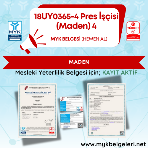 Pres İşçisi (Maden) Seviye 4